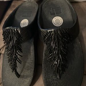 Cha cha beaded fringe Fitflop